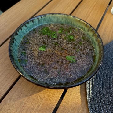 Суп з білих грибів з гречаною локшиною